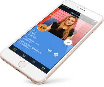 Kuvassa on Frankin opiskelijakortin mobiiliversio.