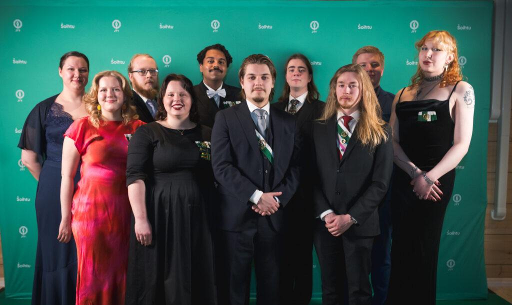 JYYn hallitus vuosijuhlilla